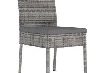 Krzesła ogrodowe 4 szt. polirattan szare WM-317169