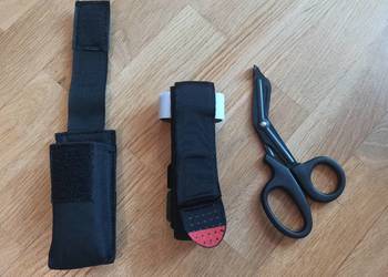 Staza taktyczna w etui z nożyczkami opaska uciskowa czarna