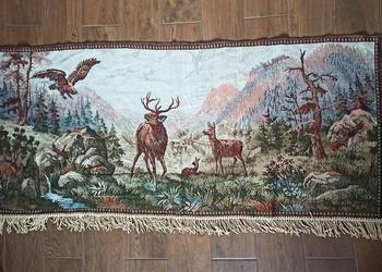 Kilim, makatka, gobelin, tapiseria na ścianę PRL vintage