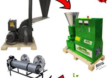 Linia do Peletu optymalny Eko zestaw Pasza Granulat Peleciarka 11 Młyn