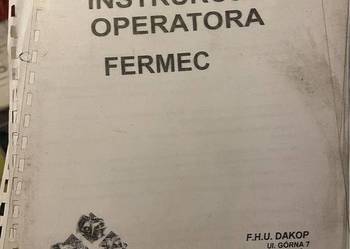 Instrukcja operatora obsługi FERMEC