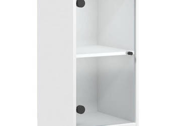 Szafka ze szklanymi drzwiami biała 35x37x755 cm WM-836399