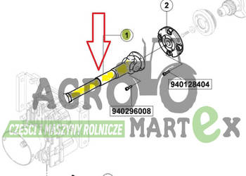7700067293, 77 0006 729 3 WAŁEK WOM PRZÓD L-530 CLAAS