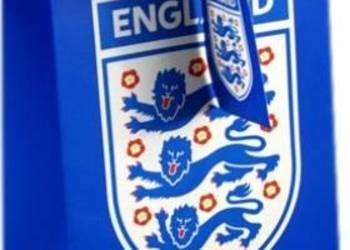 Elegancka Niebieska Torebka Prezentowa na Alkohol - Marka England, Ozdobna…