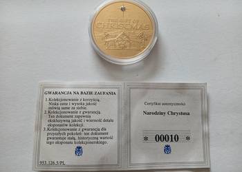 75. Medal okolicznościowy narodziny Chrystusa