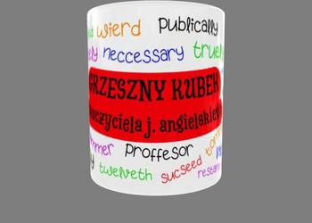 Grzeszny Kubek z błędami, prezent dla Nauczyciela j. Angielskiego