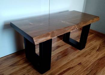 stolik kawowy rustyk z drewna drewniany ława stół loft 96cm