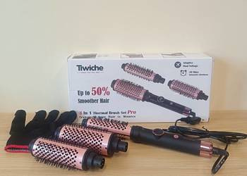 Szczotka do włosów termiczna 3w1 wymienne końcówki 30 38 45 mm 100 240V