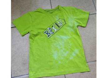 koszulka t-shirt beściak bluzka letnia dziecięca neonowa odblaskowa