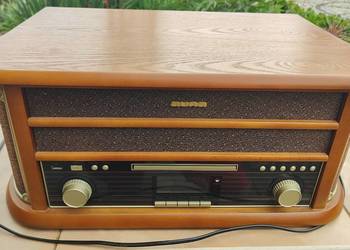 Auna Belle Epoque - retro radio DAB+ gramofon kaseta USB BT