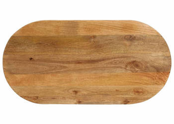 Blat stołu 110x50x25 cm owalny lite drewno mango WM-370147