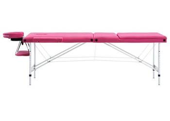 vidaXL Składany stół do masażu, 3-strefowy, aluminiowy(SKU:110197)