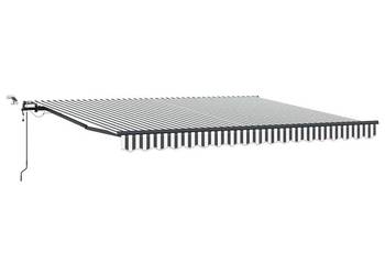 vidaXL Automatyczna markiza z LED, antracytowo - biała, (SKU:3310233)