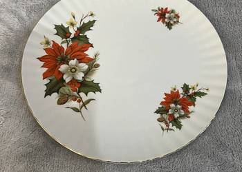 Talerz ozdobny z kwiatami Wunsider Bavaria Porcelan Germany