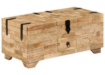 vidaXL Stolik kawowy, lite drewno mango, 80x40x35 cm(SKU:247327)