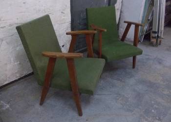 Stare fotele PRL vintage typu Chierowski 366