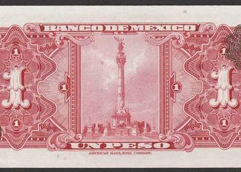 MEKSYK 1 PESO 1967 - STAN BANKOWY UNC