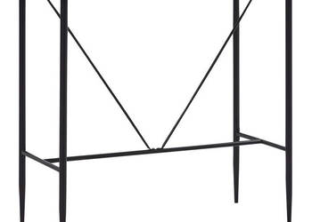 Stolik barowy czarny 120 x 60 x 110 cm MDF WM-281546