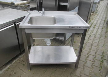 Zlew Gastronomiczny 1 Komorowy Z Półką 90/60/85