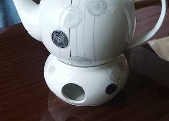 Affek Design Dzbanek Porcelanowy Z Podgrzewaczem Affek Designe Kółka 1 L