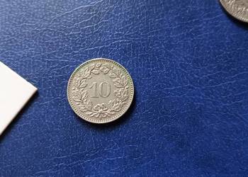 Stare monety 10 rappen 1955 Szwajcaria