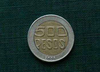 KOLUMBIA - 500 peso, 2008r