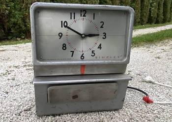 ZEGAR zakładowy stary zegar vintage loft