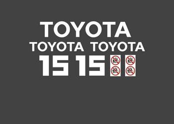 Naklejki oklejenie wózek widłowy TOYOTA 6 FG 15 Zamiennik