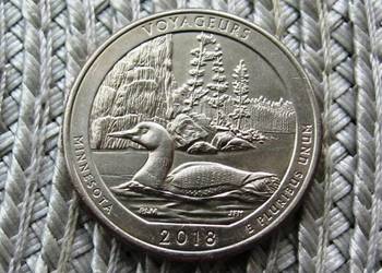 USA 25 Cent 2018r - P - Parki USA - Voyageurs