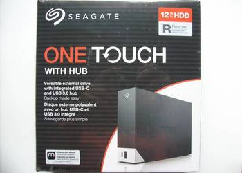 Nowy 3,5" dysk zewnętrzny Seagate One Touch Hub 12TB - USB 3.0
