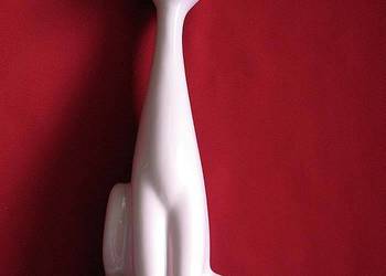 Kot -Powabna koteczka różowa - figurka porcelana - 28 x 10 x 8 cm duża
