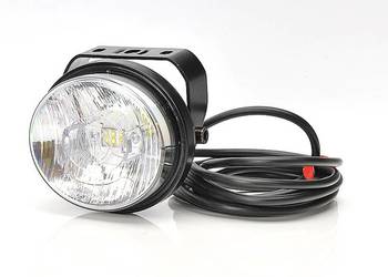 Lampa robocza LED okrągła, 12/24V, światło rozproszone 6 szt. LED Waś