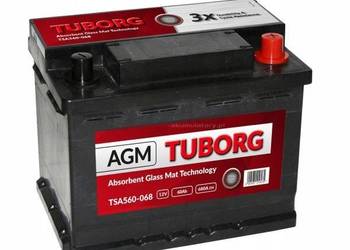 kumulator Tuborg TSA560-068 AGM 12V 60Ah 680A P+