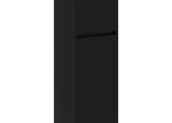 Szafka łazienkowa czarna 30x30x95 cm materiał drewnopochodny WM-802661