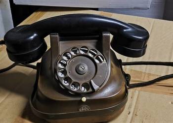 Telefon RTT 56 obudowa miedziana zabytek antyk stary