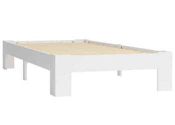 Rama łóżka biała lite drewno sosnowe 90 x 200 cm WM-283292