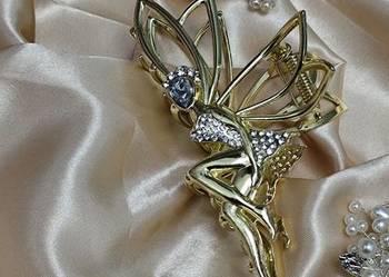 Dekoracyjna mocna klamra złota czarowniczka