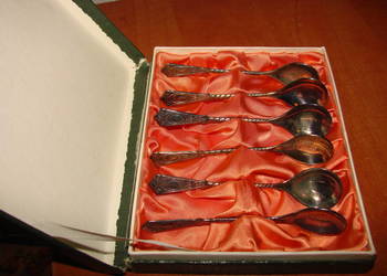 Łyżeczki do kawy srebrzone PRL