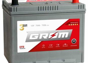 Akumulator 70Ah 730A GROM EFB Japan P+, DARMOWY DOWÓZ!