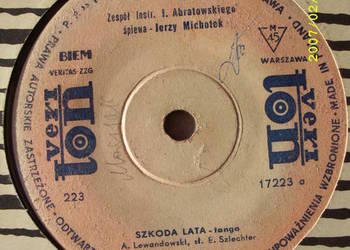 K.  SINGIEL; JERZY MICHOTEK--SZKODA LATA
