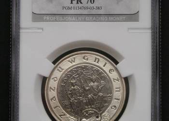 Polska 10 złotych 2000 - SREBRO - Zjazd w Gnieźnie - PR70