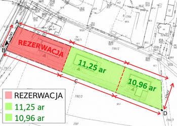 Działka budowlana Rakszawa / WZ / 11,25 ar / Podział w trakcie