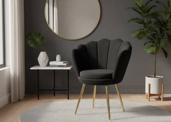 Fotel Shell Czarny, Wysyłka 24H, Dostawa 0zł!