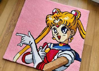 Dywan ręcznie robiony sailor moon anime kawaii