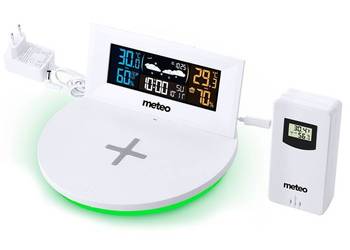 Stacja pogodowa Meteo SP94 z szybką ładowarką indukcyjną