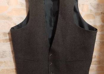 (2XL/EUR 56) ASOS/ Wełniana kamizelka garniturowa z Londynu