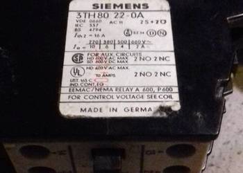 Przekaźnik Stycznik Siemens 3TH8022-0A