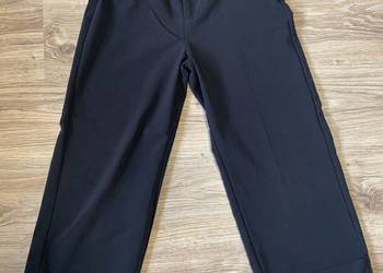 eleganckie szerokie czarne spodnie dla dziewczynki