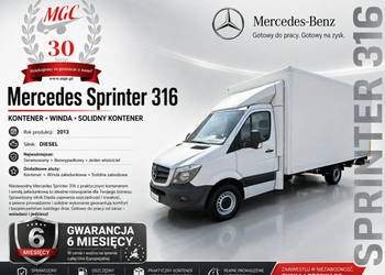 Mercedes Sprinter Sprinter 316 - Kontener - Winda - 1WŁ - SERWIS