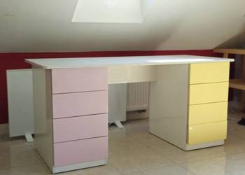 Masywne porządne biurko z szufladami 160cm